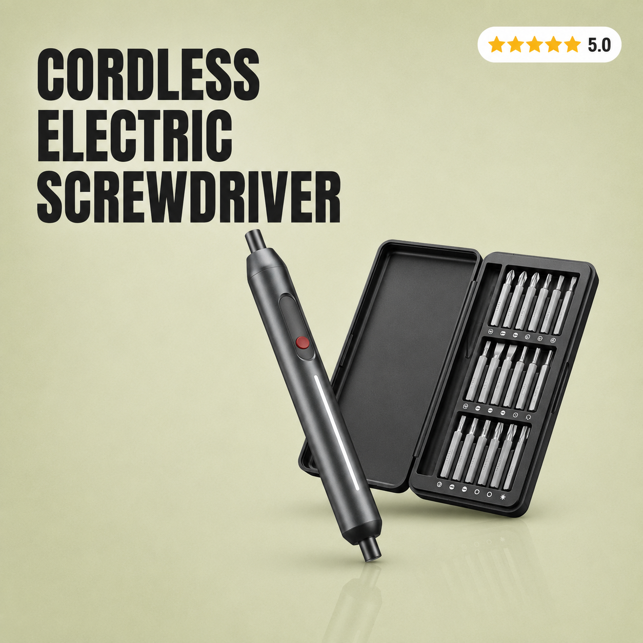 Velna Cordless Electric Screwdriver – 3-Speed Precision Set