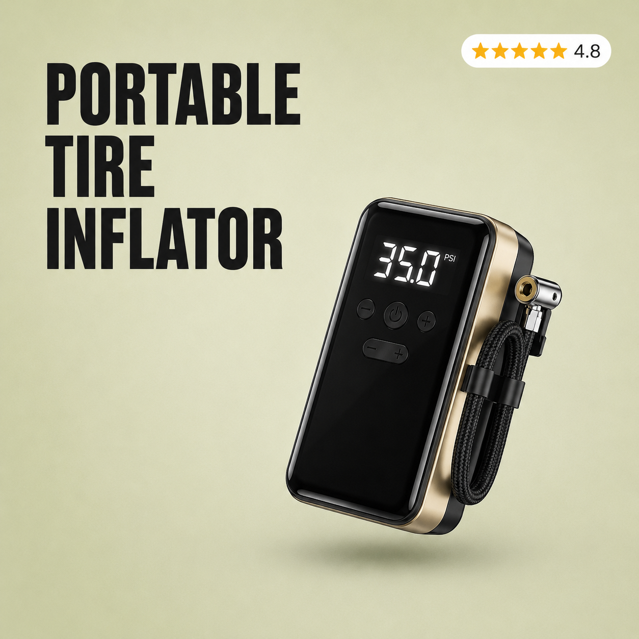 Velna Portable Tire Inflator – 150 PSI Cordless Air Pump