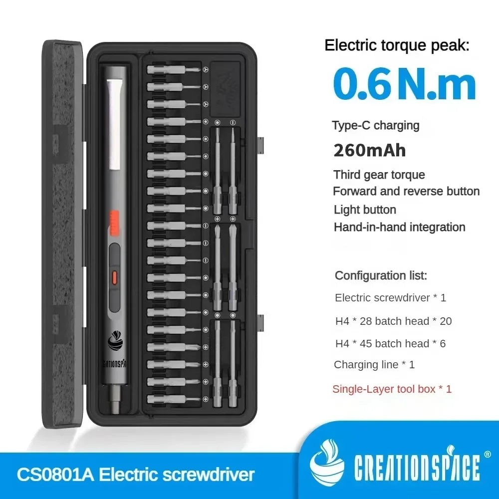 Velna Cordless Electric Screwdriver – 3-Speed Precision Set