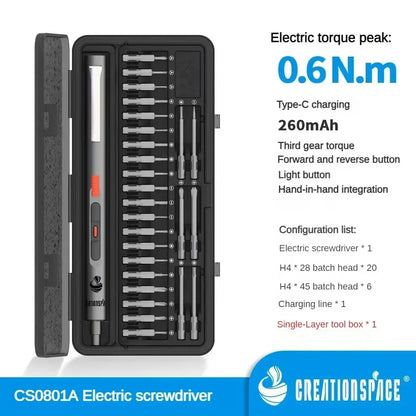 Velna Cordless Electric Screwdriver – 3-Speed Precision Set