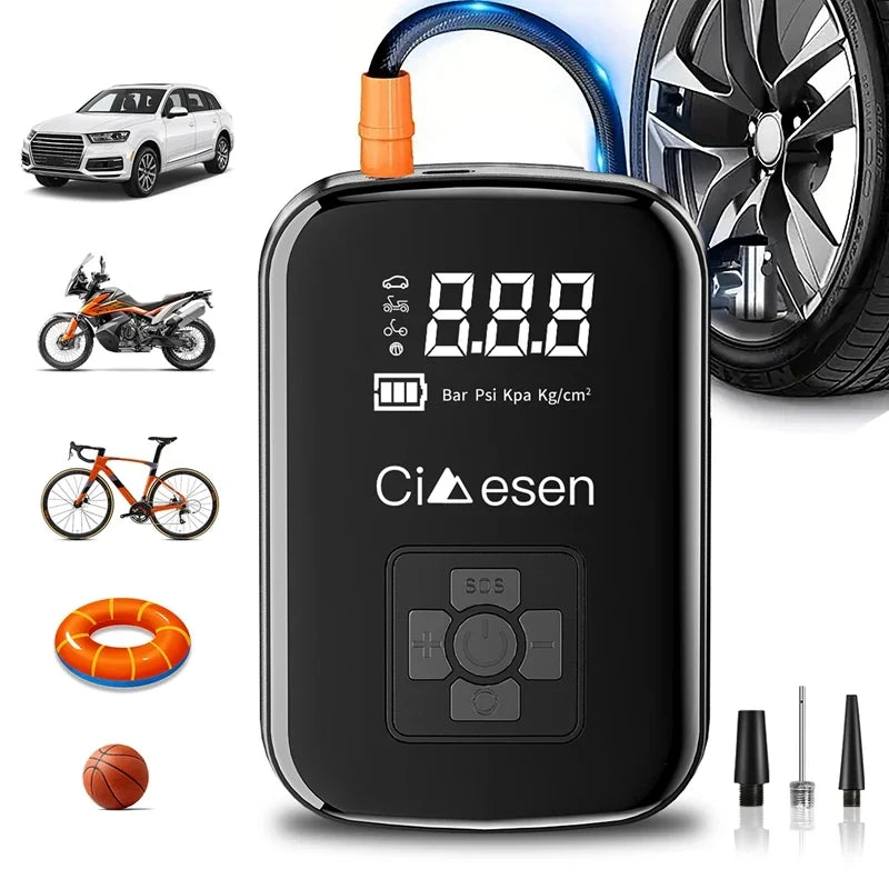 Velna Portable Tire Inflator – 150 PSI Cordless Air Pump