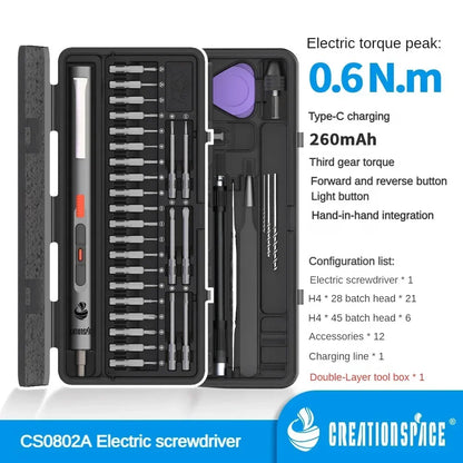 Velna Cordless Electric Screwdriver – 3-Speed Precision Set