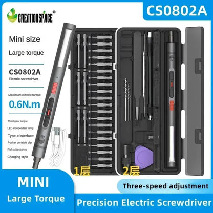 Velna Cordless Electric Screwdriver – 3-Speed Precision Set