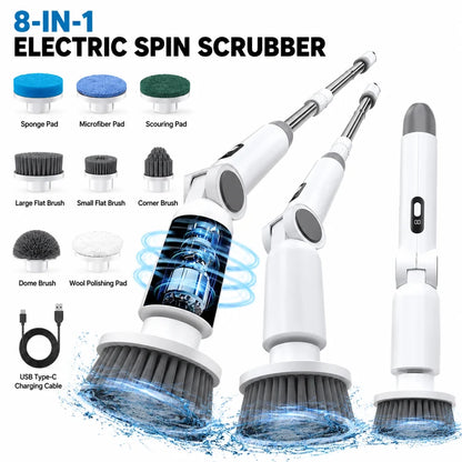 Velna 8-in-1 Elektrischer Rotationswäscher – Akku-Power-Schrubber