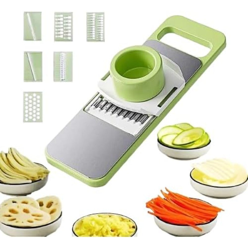 Velna 6-in-1 SafePrep Mandoline Slicer — slicer with full-palm guard