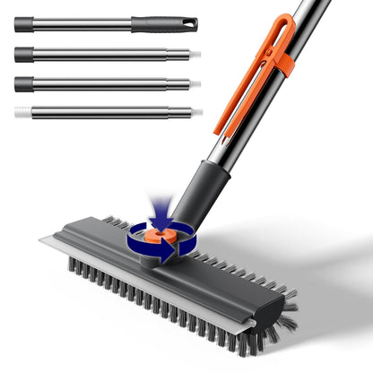 Velna 3-in-1 Floor Scrub Brush — broken down into sections
