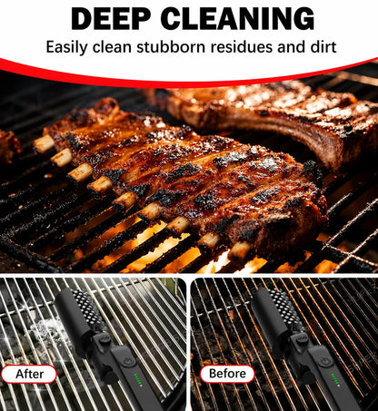 Velna Elektrischer Grillbürste – Kabelloser Motorisierter BBQ Reiniger